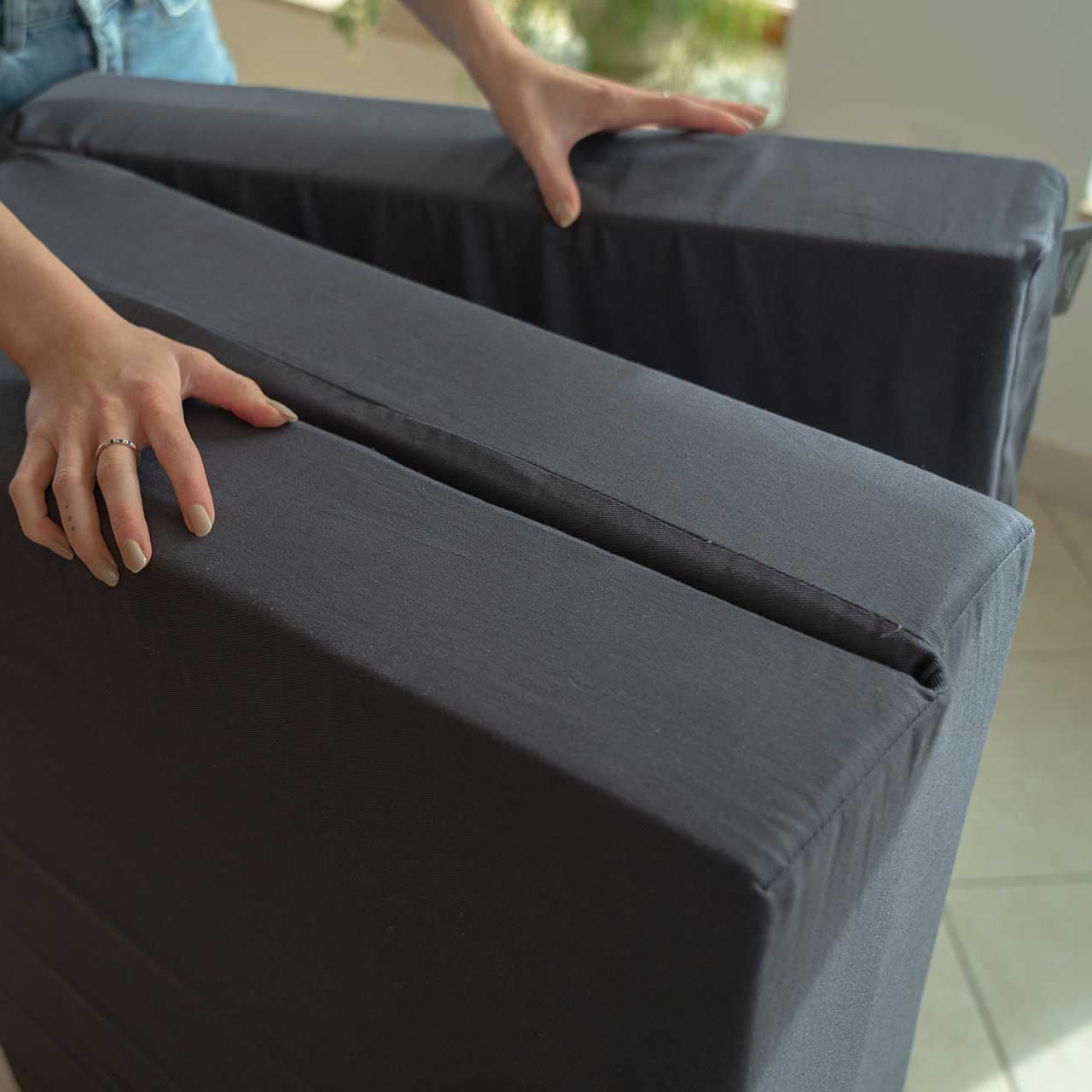 Luxus Klappmatratze 80x190 cm anthrazit
