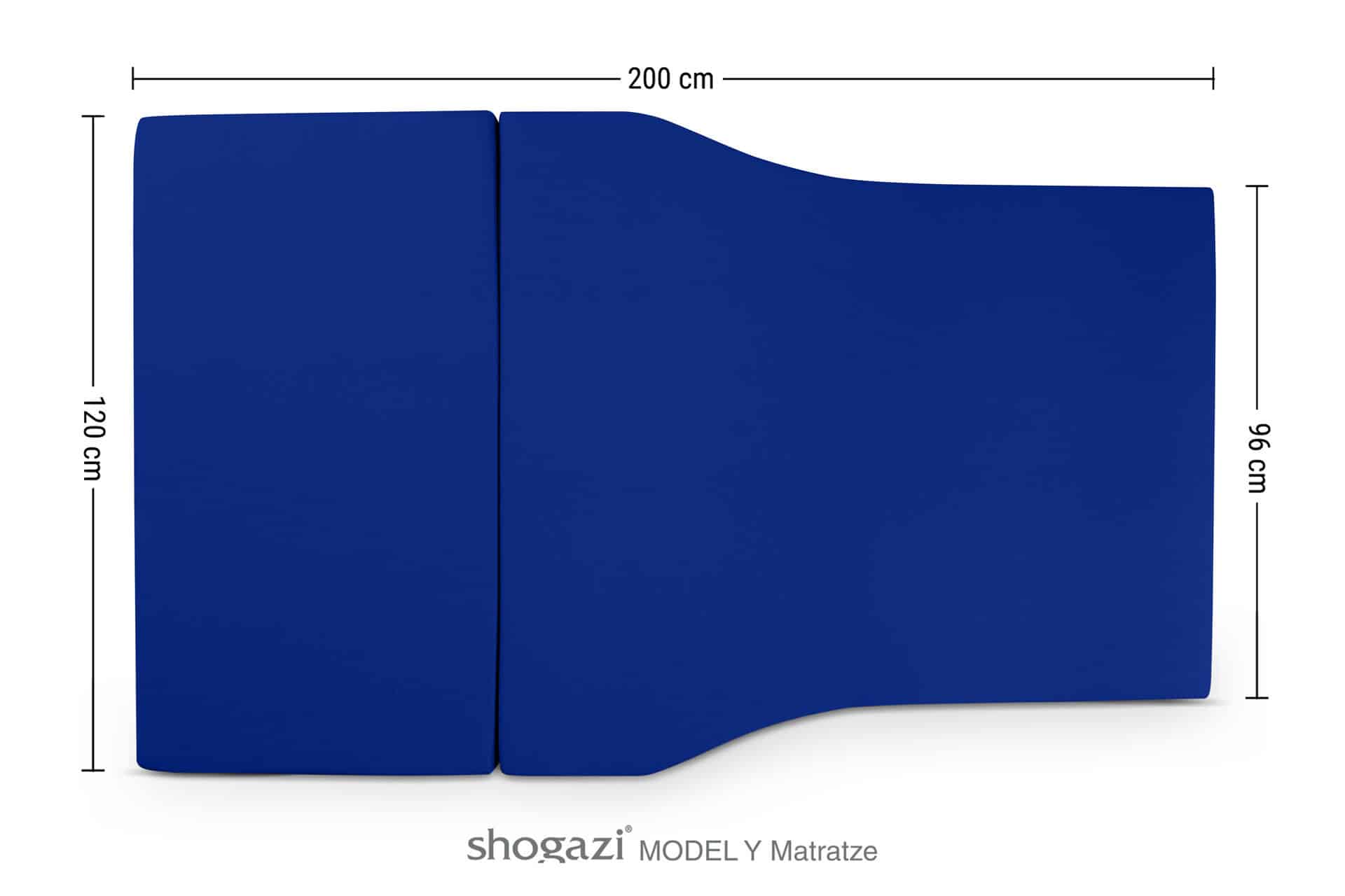 Tesla Model Y Matratze blau | shogazi Travel